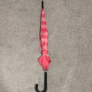 Victorias Scetet Striped Umbrella with Black Handle